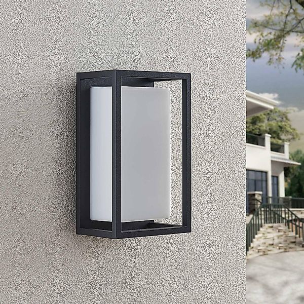 Lucande LED-Außenwandleuchte Ilirian, anthrazit, Alu, 15 cm günstig online kaufen