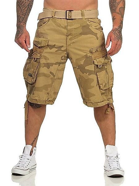 Geographical Norway Cargoshorts Herren Shorts mit abnehmbarem Gürtel (mit a günstig online kaufen