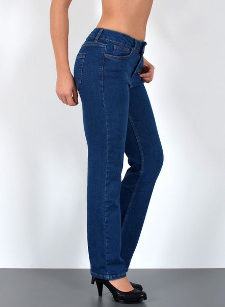 ESRA Straight-Jeans High Waist Damen Jeans günstig online kaufen