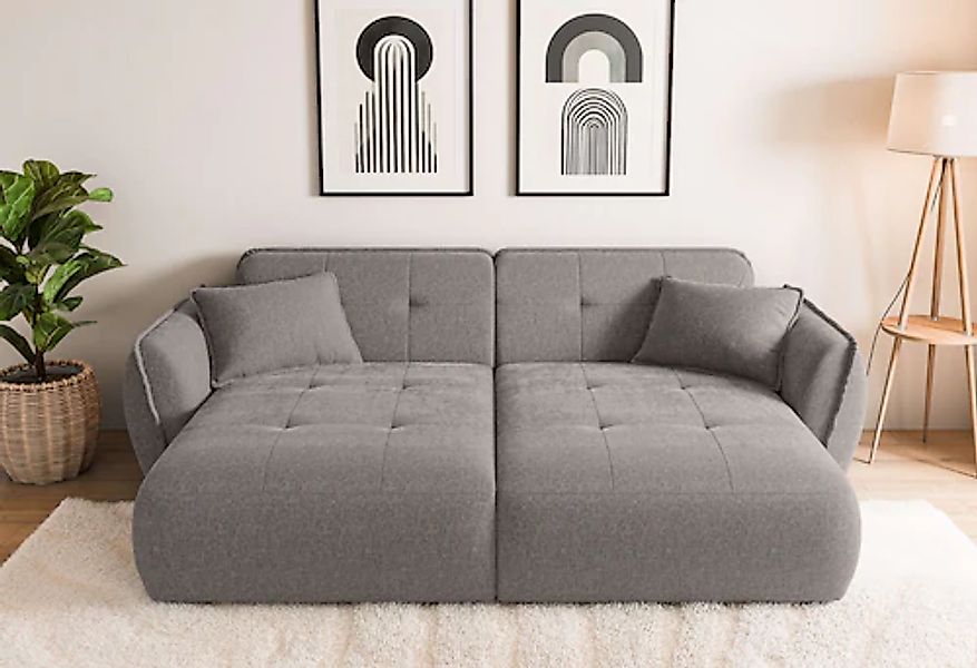Home affaire Big-Sofa »MIRELDA Design-Sofa mit Steppungen, extra tief, Brei günstig online kaufen