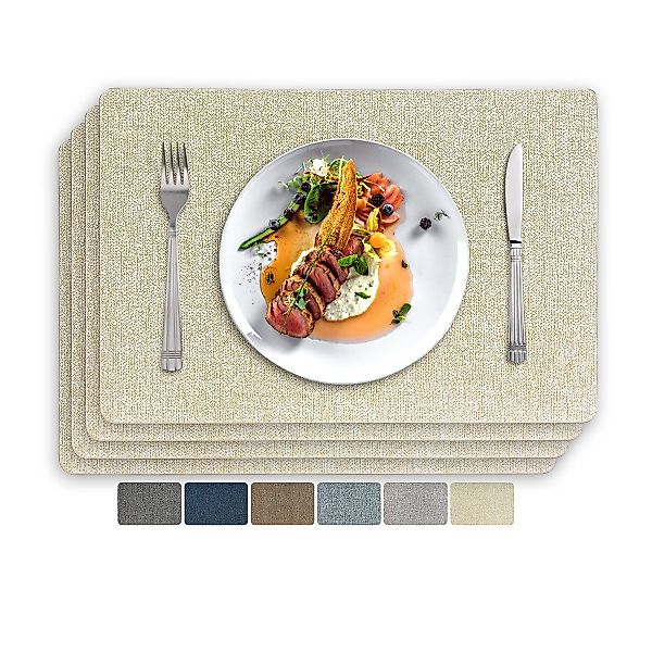 Vivi Idee Platzset Tischset Tischmatte Kunstleder, günstig online kaufen