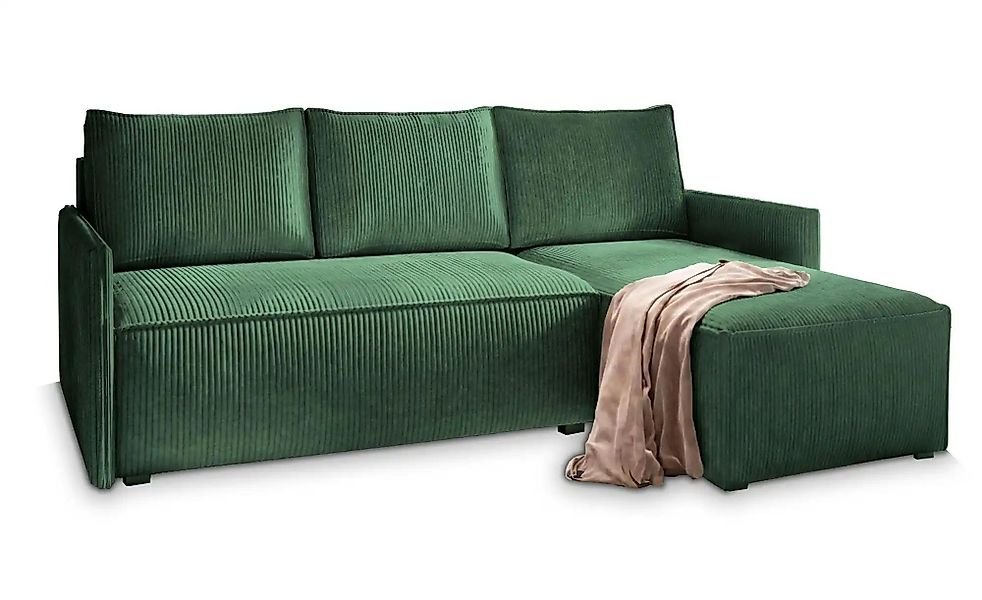 MASSENO Ecksofa mit Schlaffunktion Perusi ¦ grün ¦ Maße (cm): B: 206 H: 85 günstig online kaufen