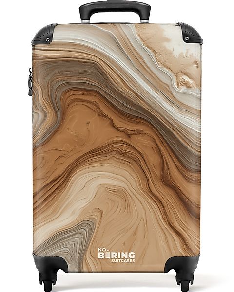 NoBoringSuitcases.com© Hartschalen-Trolley Erdige Marmortextur in Brauntöne günstig online kaufen