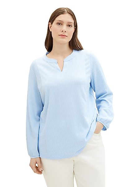 TOM TAILOR PLUS Langarmshirt im Streifendesign günstig online kaufen
