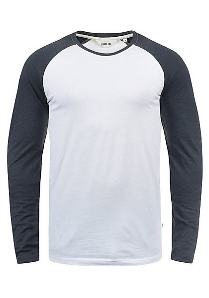 !Solid Rundhalsshirt SDBastien Longsleeve im Baseball-Look günstig online kaufen