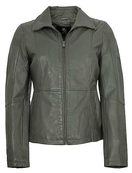 Otto Kern Lederjacke Lotta OTTO KERN - Damen Lederjacke Lammnappa grau-oliv günstig online kaufen