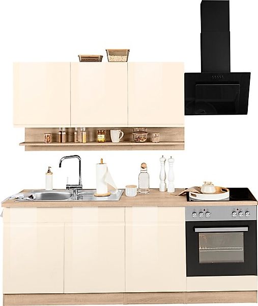 KOCHSTATION Küchenzeile »KS-Virginia« Breite 210 cm, mit oder ohne E-Geräte günstig online kaufen