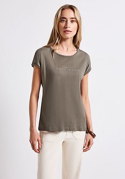 STREET ONE T-Shirt, aus Baumwolle mit Stretchante günstig online kaufen