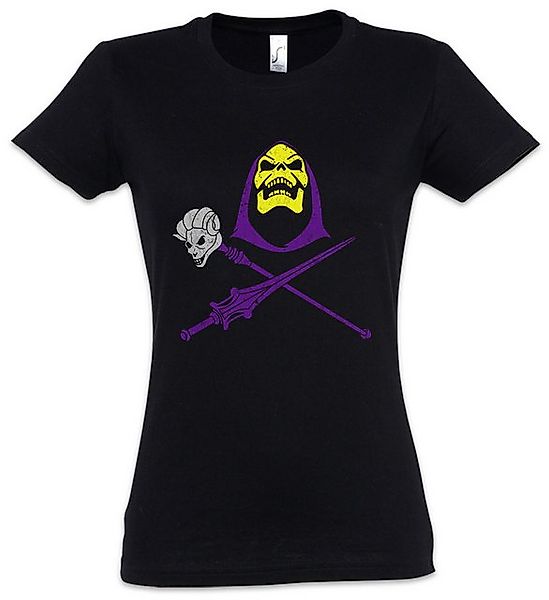 Urban Backwoods Print-Shirt Skeletor Skull & Weapons Damen T-Shirt Masters günstig online kaufen