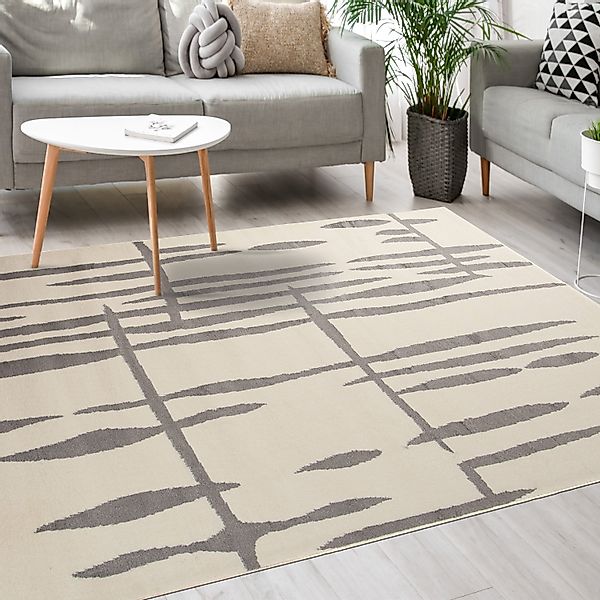 Mazovia Designteppich Modern Teppich Kurzflor Wohnzimmerteppich günstig online kaufen