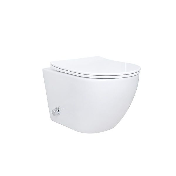Belvit Tiefspül-WC AL55800+AL0411, Spülrandloses Taharet Dusch günstig online kaufen