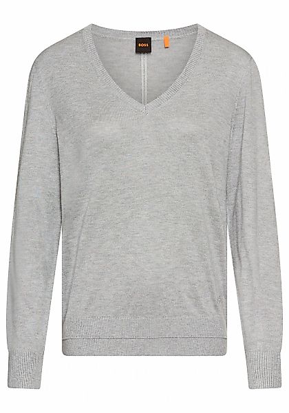 BOSS ORANGE Strickpullover "Fiaffella Premium Damenmode", mit Ajouré-Detail günstig online kaufen