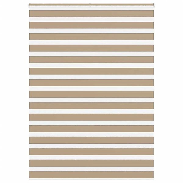 vidaXL Doppelrollo Sandbraun 155x200 cm Stoffbreite 150,9 cm Polyester 4014 günstig online kaufen