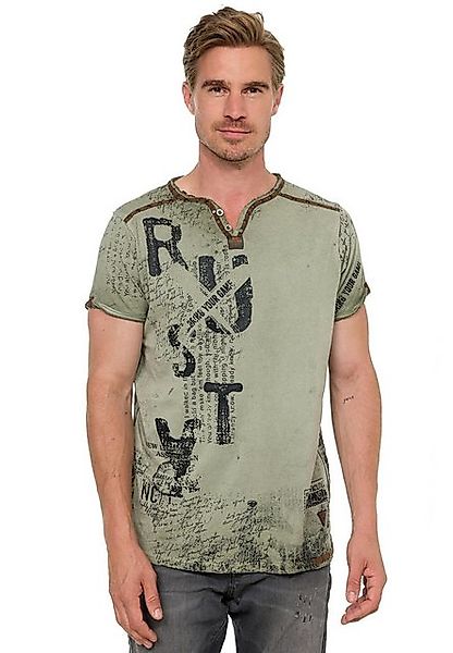 Rusty Neal T-Shirt im Used-Look günstig online kaufen