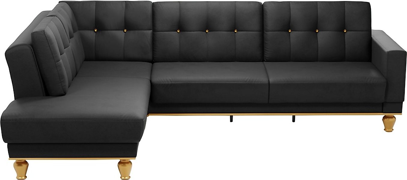 sit&more Ecksofa »Orient 5 L-Form«, mit Strass-Stein, wahlweise mit Bettfun günstig online kaufen
