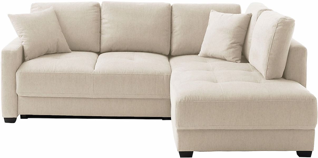 Mr. Couch Ecksofa "Pierre, L-Form mit BoxSpring" Mit Boxpring-Taschenfederk günstig online kaufen