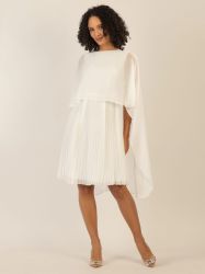 Apart Cocktailkleid mit Plisseerock und angearbeitetem günstig online kaufen