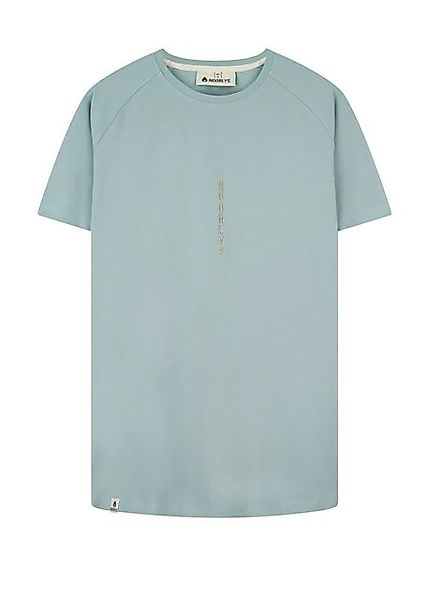 Noorlys Kurzarmshirt Herren T-Shirt JORAM SilverBlue Bio-Baumwolle günstig online kaufen