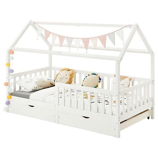 IDIMEX Kinderbett NUNA, Hausbett Montessoribett 90 günstig online kaufen