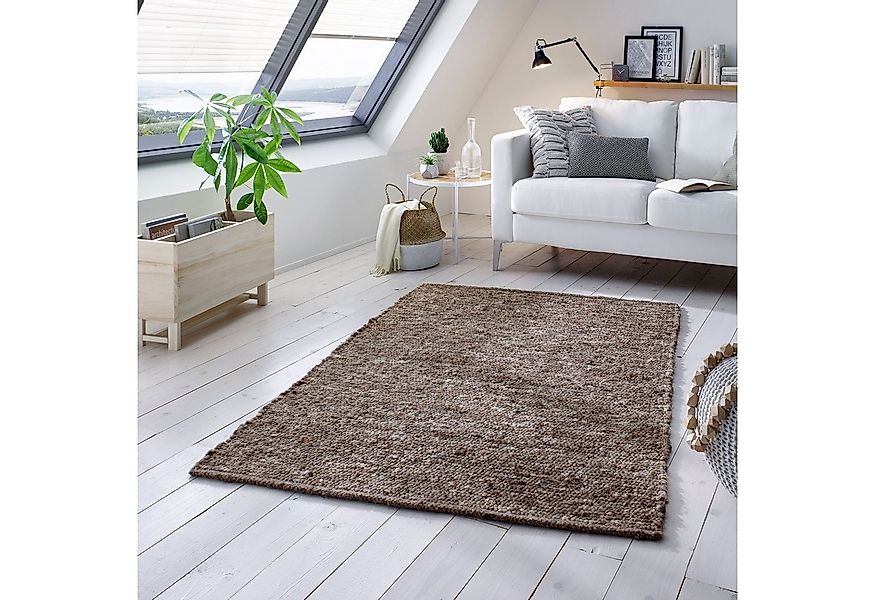 TaCa Home Wollteppich Handweb Woll-Teppich Neuseeland, rechteckig, Höhe: 10 günstig online kaufen