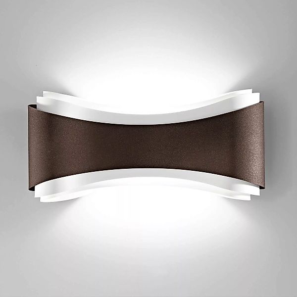 LED-Wandleuchte Ionica aus Stahl, bronze günstig online kaufen