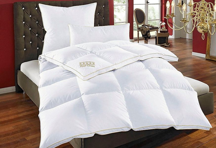 OBB Daunenbettdecke + Federkissen Emilias, Füllung: 90% Daunen, 10% Federn, günstig online kaufen