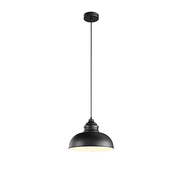 Lindby Pendelleuchte Cliona 9639174 Modern in Schwarz aus Metall 1-flammig günstig online kaufen