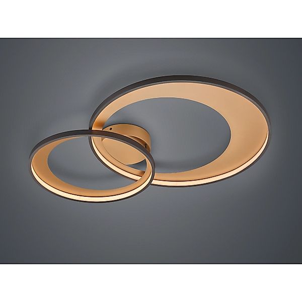 Trio Leuchten LED-Deckenlampe Granada Schwarz matt günstig online kaufen
