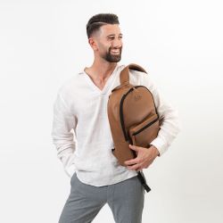 Farmhood Laptoprucksack Nashville, Leder günstig online kaufen