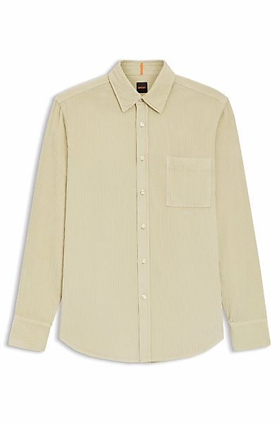 BOSS ORANGE Langarmhemd "Relegant", aus Cord, reuglar fit, Kentkragen günstig online kaufen