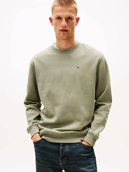 Tommy Jeans Sweatshirt "TJM REG S FLAG CREW", Mit besticktem Markenlogo auf günstig online kaufen