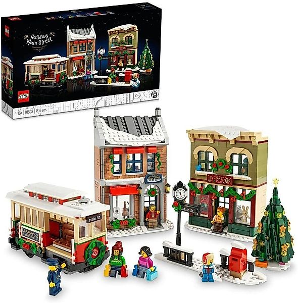 LEGO® Icons: Weihnachtlich geschmückte Hauptstraße (10308) günstig online kaufen