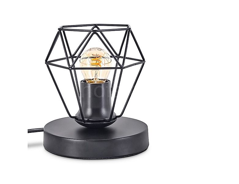 hofstein Tischleuchte Tischlampe aus Metall in Schwarz, ohne Leuchtmittel, günstig online kaufen