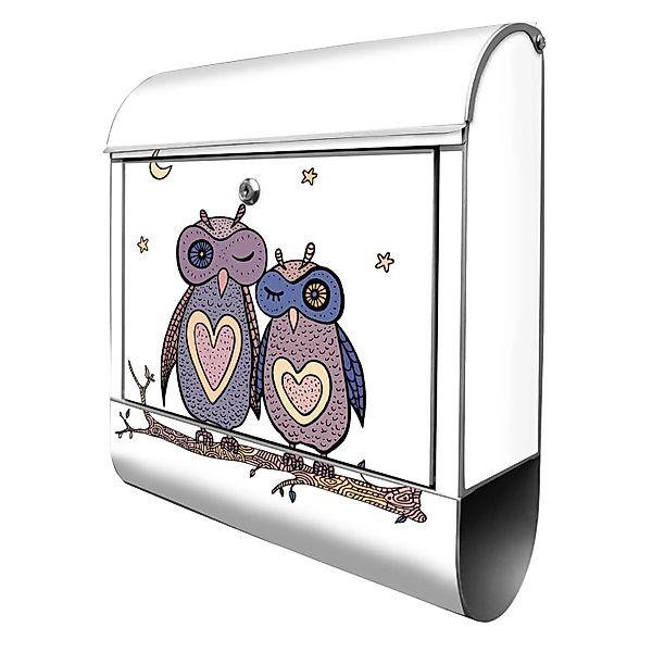 Banjado Design Briefkasten Silber Pulverbeschichtet 39x47x14cm 2 Schlüssel günstig online kaufen