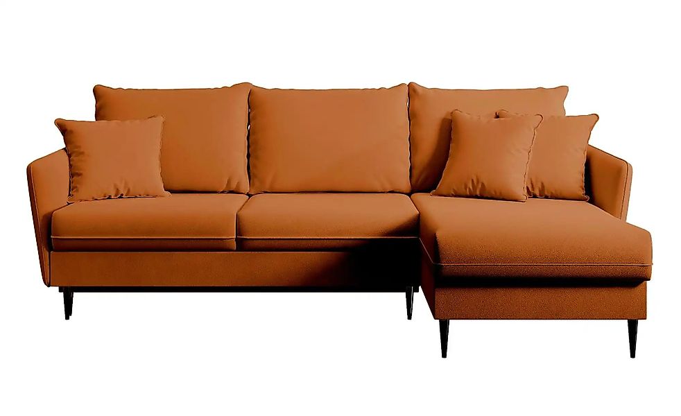 Ecksofa mit Schlaffunktion Volio ¦ kupfer ¦ Maße (cm): B: 223 H: 88 Polster günstig online kaufen