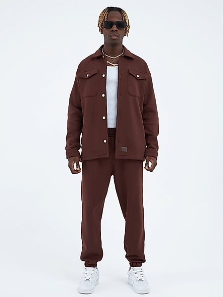 COFI Casuals Jogginganzug Jacke Jogginghose Set Oversize Jogger Hemdjacke günstig online kaufen