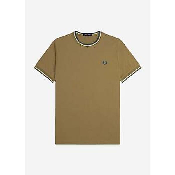Fred Perry  T-Shirt Twin tipped t-shirt - shaded stone ecru dark petrol günstig online kaufen