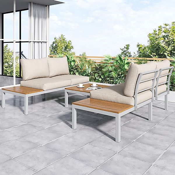 HAUSS SPOLE Gartenlounge-Set mit 2 Sofa, günstig online kaufen