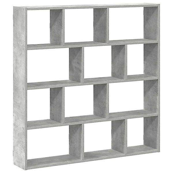 vidaXL Regal Würfelregal 12 Fächer Betongrau günstig online kaufen