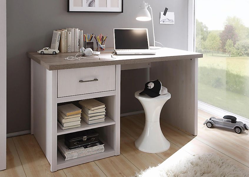 Schreibtisch  Toran ¦ weiß ¦ Maße (cm): B: 141 H: 77 T: 81.0 Kindermöbel > günstig online kaufen