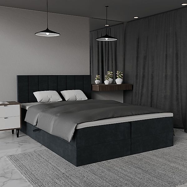 QLA Möbel Boxspringbett mit 2 Bettkästen, günstig online kaufen
