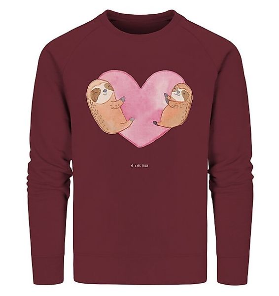 Mr. & Mrs. Panda Longpullover Faultiere Herz Größe XXL - Burgundy - Geschen günstig online kaufen