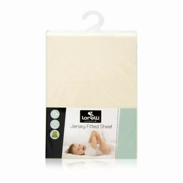 Babybett Spannbetttuch Bettwäsche beige Gr. 120 x 60 günstig online kaufen