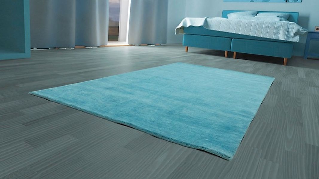 morgenland Wollteppich »Uni - Gabbeh Teppich - Softy«, rechteckig, 1,6 mm H günstig online kaufen