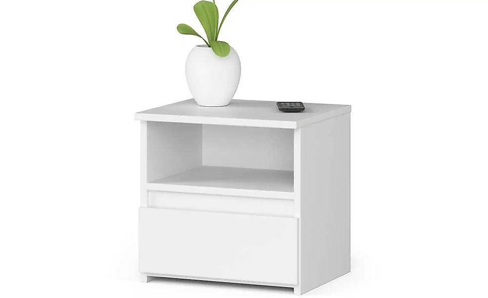Nachttisch  Carla ¦ weiß ¦ Maße (cm): B: 40 H: 40 Tische > Nachttische - Hö günstig online kaufen