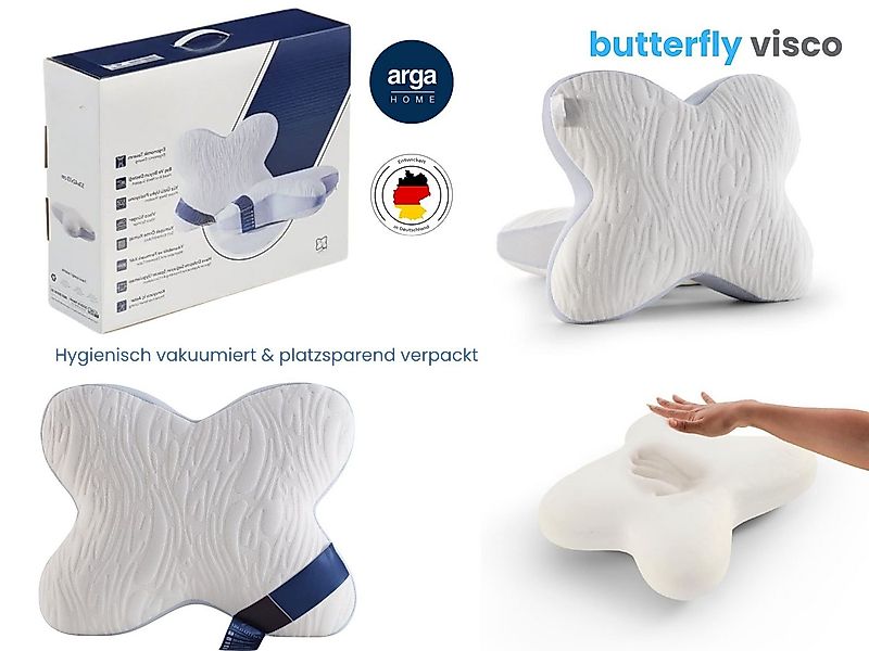 ARGAHOME Nackenstützkissen Butterfly Visco – Ergonomisches Seitenschläfer - günstig online kaufen