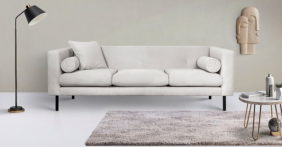 Home affaire 3-Sitzer "Lillibeth Designsofa mit Wellenunterfederung, Maße B günstig online kaufen