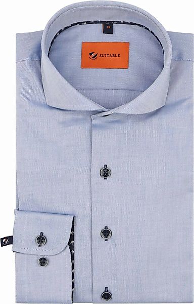 Suitable Twill Hemd Hellblau - Größe 42 günstig online kaufen