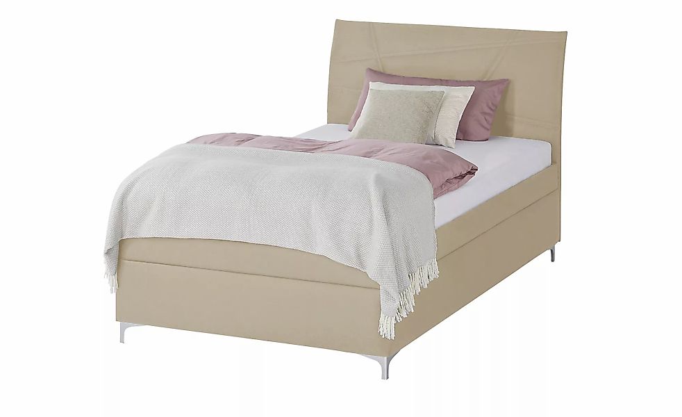 Polsterbett mit Matratze und Stauraum Lerryn ¦ beige ¦ Maße (cm): B: 126 H: günstig online kaufen