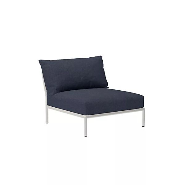 LEVEL2 Outdoor Sessel Lounge-Modul 1 Indigo Weiß günstig online kaufen